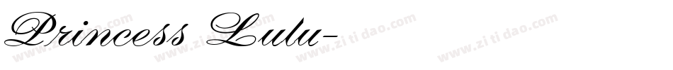 Princess Lulu字体转换